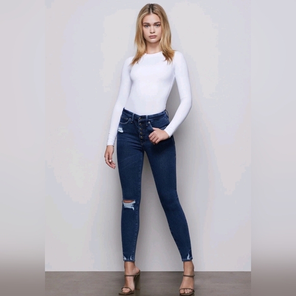 Good American Denim - ❤️ NWOT! GOOD AMERICAN GOOD WAIST HIGH RISE SKINNY JEANS, 2 (26)